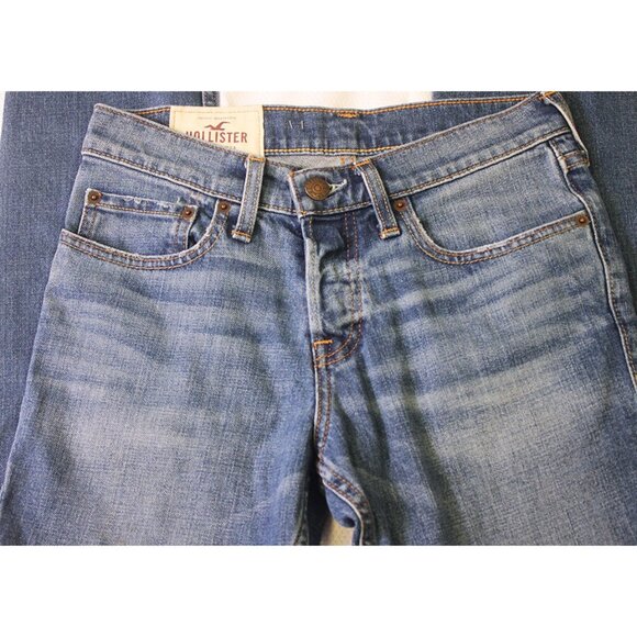 Hollister California Men Blue Jeans Denim Western Skinny Leg W 28" L 30" Ranch - Picture 4 of 8